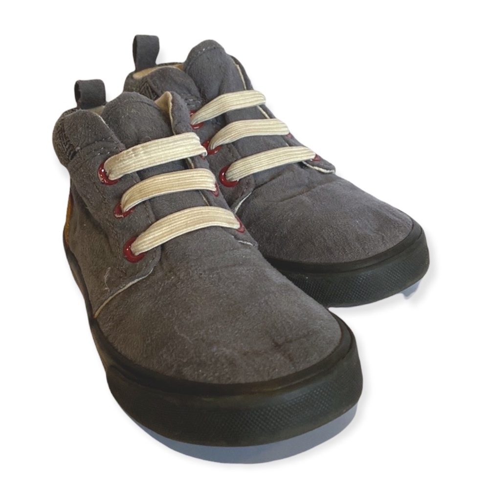 Old Navy Sneakers Slip On Wool Canvas Kids Comfortable High Top